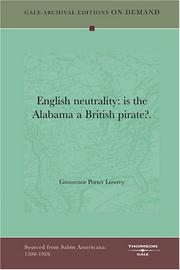 English neutrality by Grosvenor Porter Lowrey