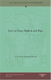 Cover of: Lives of Gens. Halleck and Pope. by G. W. (George Washington) Richards