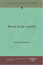 Cover of: Poems of the republic by William Oland Bourne