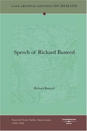 Speech of Richard Busteed by Richard Busteed