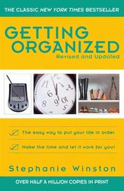 Cover of: Getting organized by Stephanie Winston