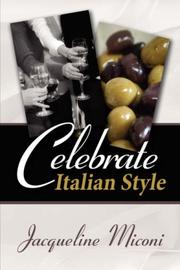 Cover of: Celebrate.....Italian Style by Jacqueline Miconi