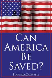 Cover of: Can America Be Saved?