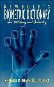 Cover of: Newbold's Biometric Dictionary by JD MBA Richard D. Newbold