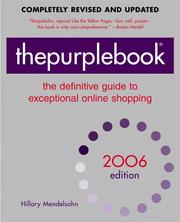 Cover of: thepurplebook(R), 2006 edition : the definitive guide to exceptional online shopping (Purple Book: The Definitive Guide to Exceptional Online Shopping)