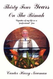 Cover of: Thirty-Four Years on the Bimah by Cantor Harry Newman