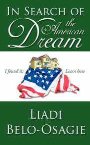Cover of: In Search of the American Dream | Liadi Belo-Osagie