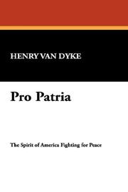 Cover of: Pro Patria