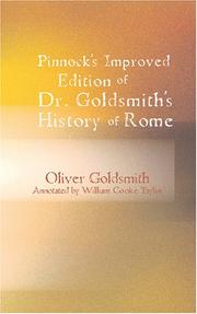 Cover of: Pinnock's improved edition of Dr. Goldsmith's History of Rome by Oliver Goldsmith, Oliver Goldsmith