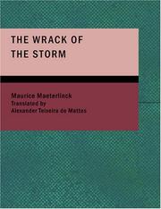 Cover of: The Wrack of the Storm (Large Print Edition) by Maurice Maeterlinck