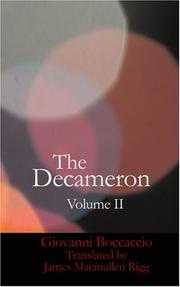 Cover of: The Decameron, Volume II by Giovanni Boccaccio