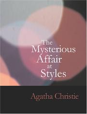 Cover of: The Mysterious Affair at Styles (Large Print Edition) by Agatha Christie