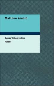 Cover of: Matthew Arnold