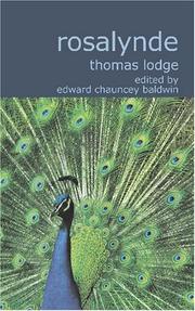 Cover of: Rosalynde by Thomas Lodge