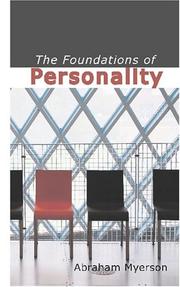 Cover of: The Foundations of Personality