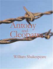 Cover of: Antony and Cleopatra (Large Print Edition) by William Shakespeare, William Shakespeare