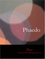 Cover of: Phaedo (Large Print Edition) by Πλάτων