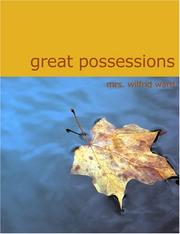 Cover of: Great Possessions (Large Print Edition)