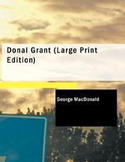 Cover of: Donal Grant (Large Print Edition) by George MacDonald, George MacDonald