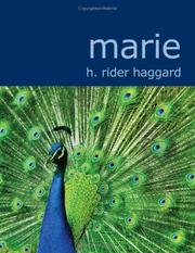 Cover of: Marie (Large Print Edition) by H. Rider Haggard