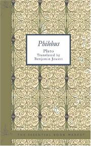 Cover of: Philebus by Πλάτων