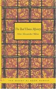 Cover of: The Red House Mystery by A. A. Milne