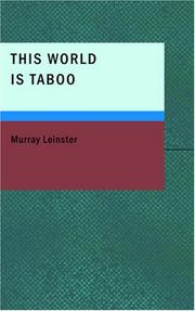 Cover of: This World Is Taboo by Murray Leinster