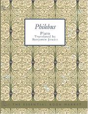 Cover of: Philebus (Large Print Edition) by Πλάτων