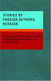 Cover of: Stories by Foreign Authors: Russian