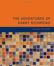 Cover of: The Adventures of Harry Richmond (Large Print Edition) by George Meredith