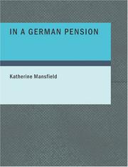 Cover of: In a German Pension (Large Print Edition) by Katherine Mansfield