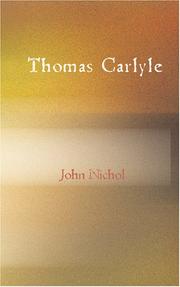 Cover of: Thomas Carlyle by John Nichol