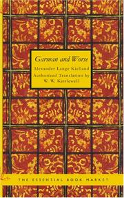 Cover of: Garman and Worse by Alexander Lange Kielland