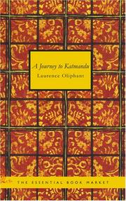 Cover of: A Journey to Katmandu by Laurence Oliphant