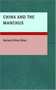 Cover of: China and the Manchus | Herbert Allen Giles