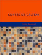 Cover of: Contes de Caliban (Large Print Edition)