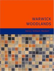 Cover of: Warwick Woodlands (Large Print Edition) by Henry William Herbert