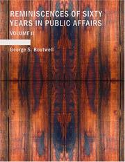 Cover of: Reminiscences of Sixty Years in Public Affairs, Volume 2 (Large Print Edition)