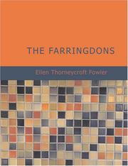 Cover of: The Farringdons (Large Print Edition) by Ellen Thorneycroft Fowler