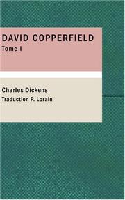 Cover of: David Copperfield, Tome I by Charles Dickens, Charles Dickens