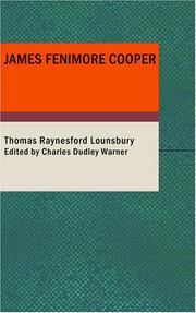 Cover of: James Fenimore Cooper | Thomas Raynesford Lounsbury