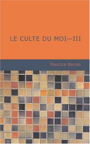 Cover of: Le culte du moi III: Le jardin de Berenice