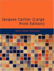 Cover of: Jacques Cartier (Large Print Edition)