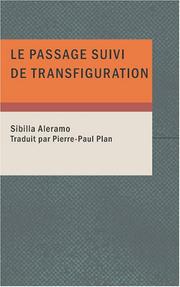 Cover of: Le Passage suivi de Transfiguration: Nouvelle