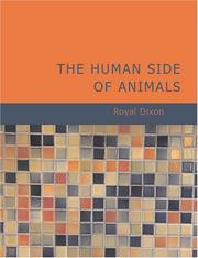 Cover of: The Human Side of Animals (Large Print Edition)
