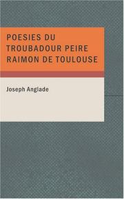 Cover of: Poesies du troubadour Peire Raimon de Toulouse