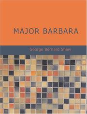 Cover of: Major Barbara (Large Print Edition) by George Bernard Shaw