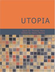 Cover of: Utopia (Large Print Edition) by Thomas More
