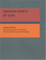 Cover of: Parisian Points of View (Large Print Edition) by Ludovic Halévy