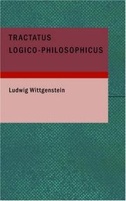 Cover of: Tractatus Logico-Philosophicus by Ludwig Wittgenstein, Ludwig Wittgenstein